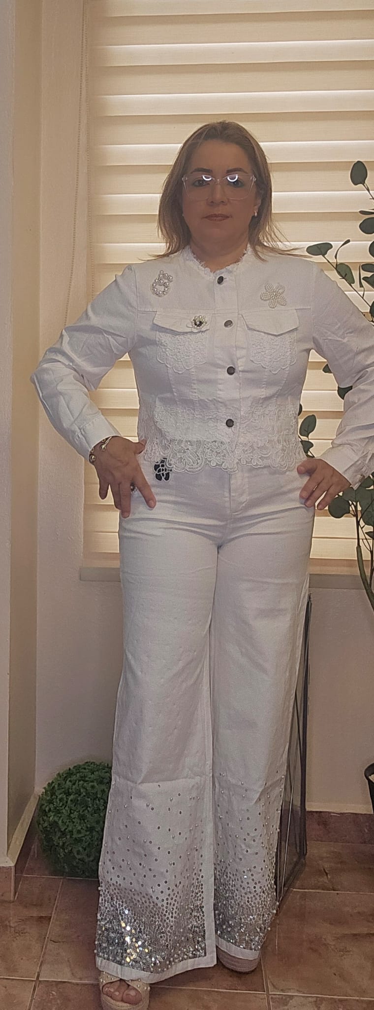 Blusa Manga Larga Elegante