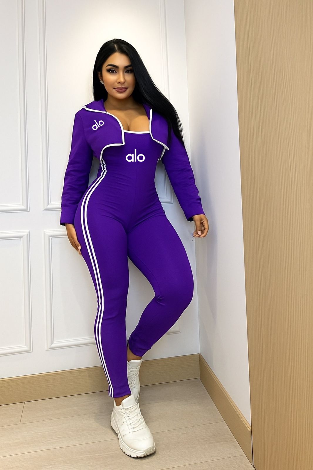 Conjunto 2 Piezas Enterizo y Chaqueta Strech