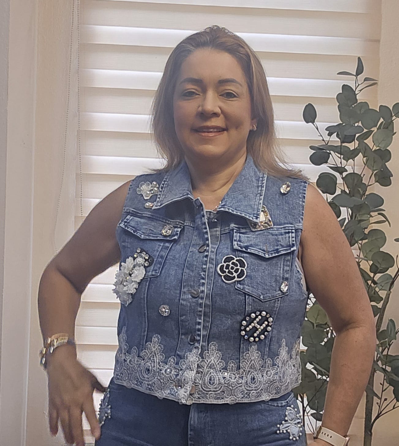 Blusa Jacket sin Manga